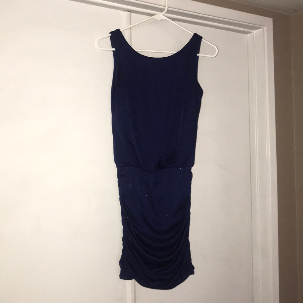 Semi formal short blue dress